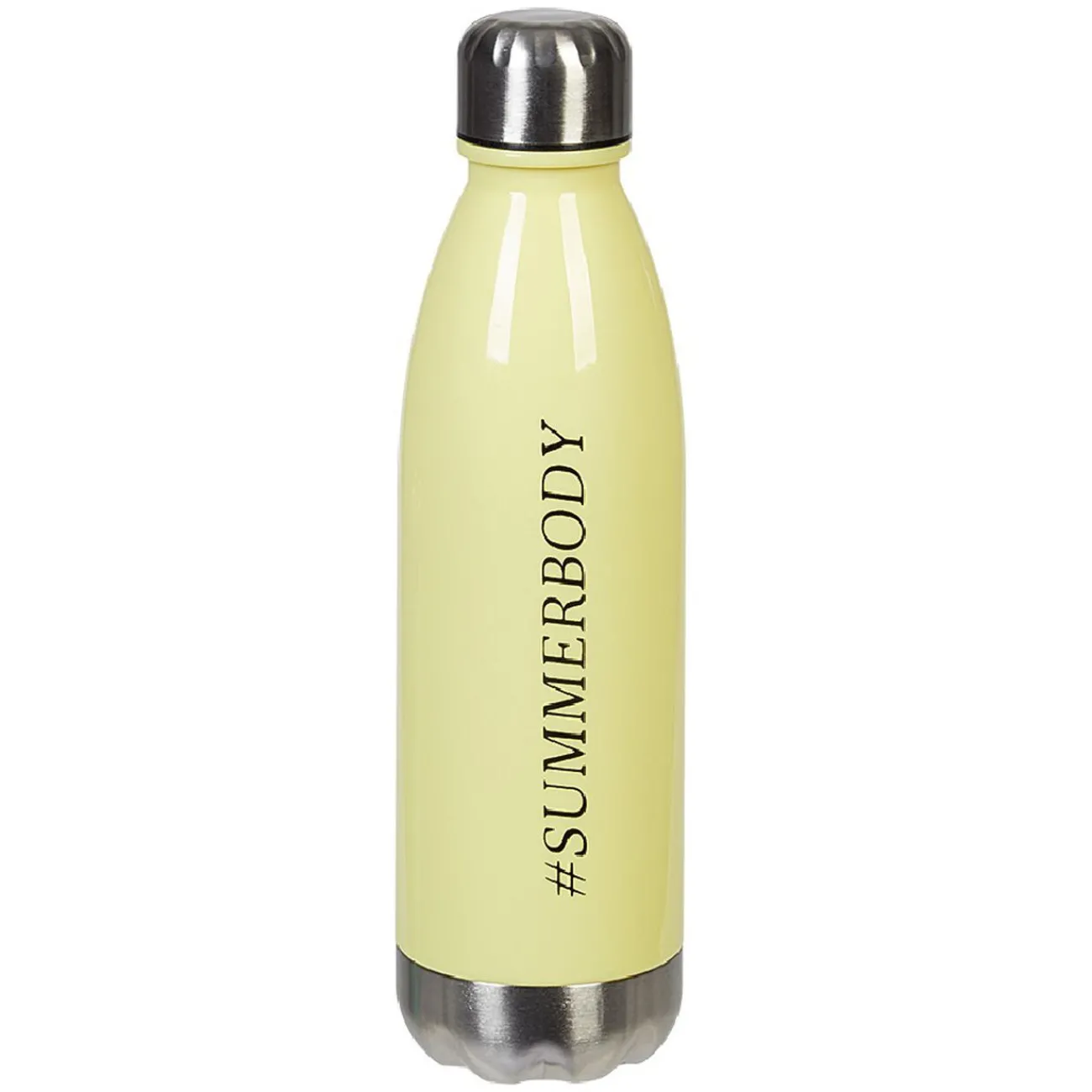 Gifi Bouteille plastique réutilisable avec inscription 5 modèles et coloris