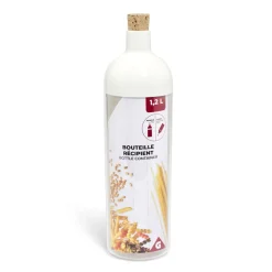Gifi Bouteille récipient 1,2L plastique transparent