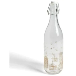 Gifi Bouteille verre officina 1L déco Noël - 2 modèles