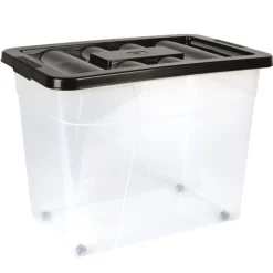 Gifi Rangement|Box à roulettes 80L