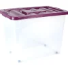 Gifi Rangement|BOX A ROULETTES 80L