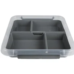 Gifi Rangement|Box compartimenté 4 casiers 9 L