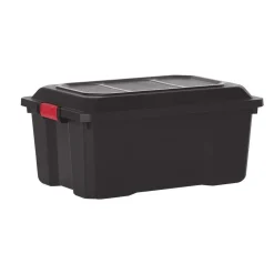 Gifi Rangement|Box de bricolage 40 L noir x2