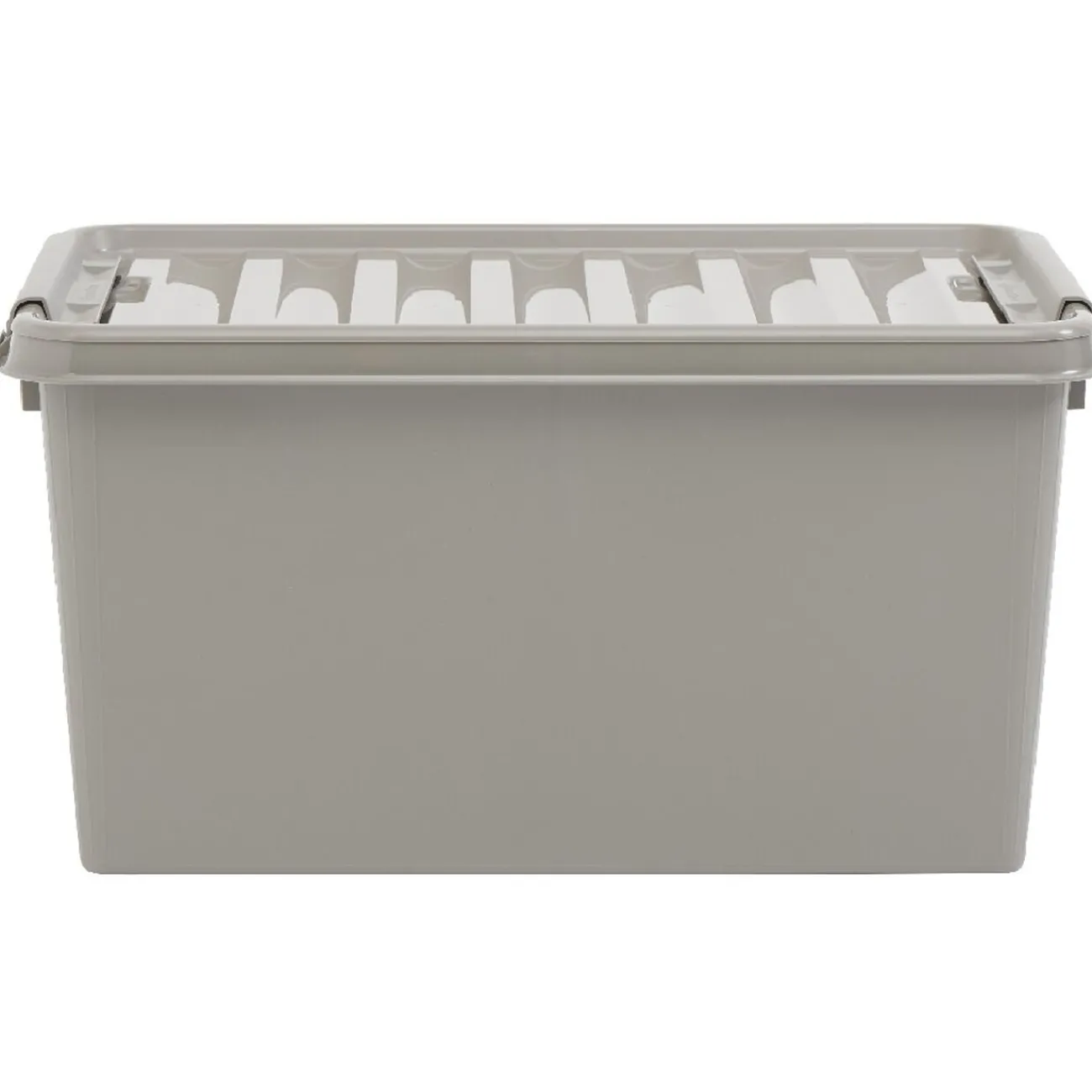 Gifi Rangement|Box de rangement à clip grise 45 L