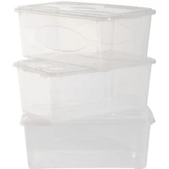 Gifi Rangement|Box de rangement 10 L transparent pour textile X3