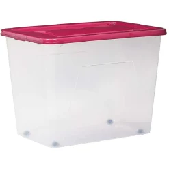 Gifi Rangement|Box de rangement à roulettes 80 L