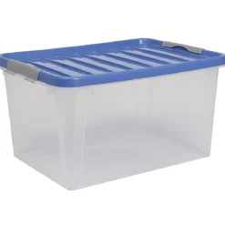 Gifi Entretien Du Linge|Box de rangement bleu roi 31 L
