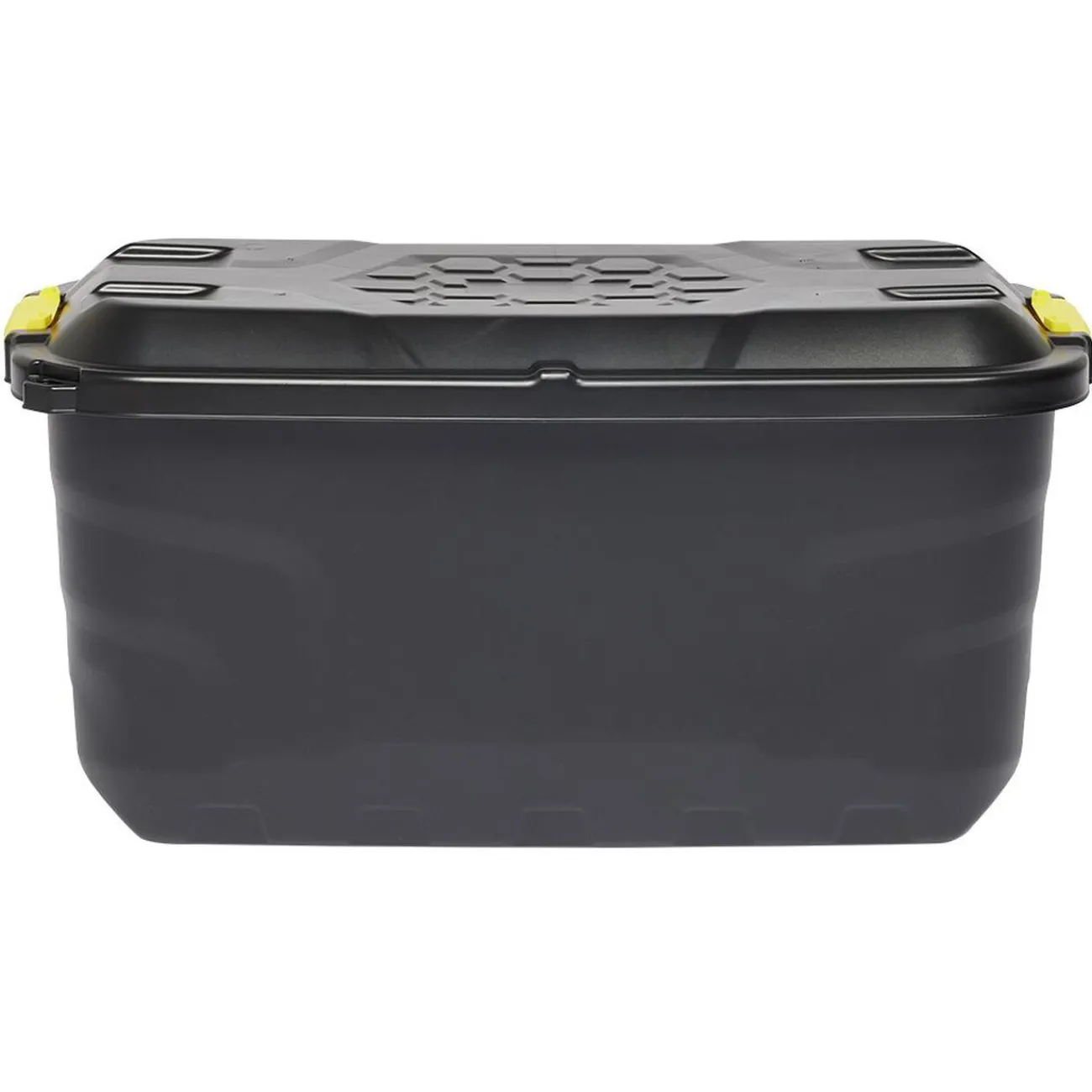 Gifi Rangement|Box de rangement brico noir 75L