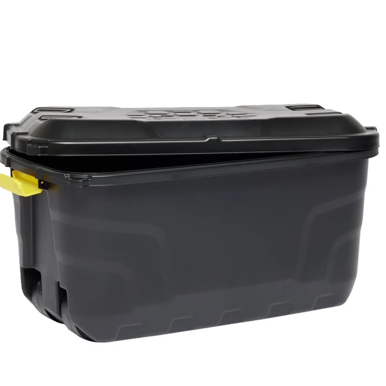Gifi Rangement|Box de rangement brico noir 75L