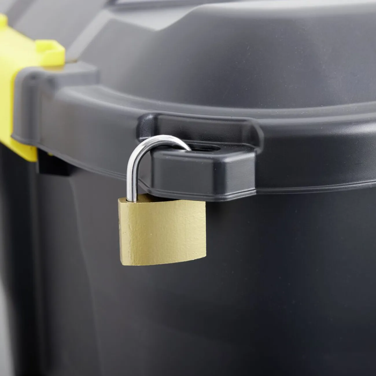 Gifi Rangement|Box de rangement brico noir 75L