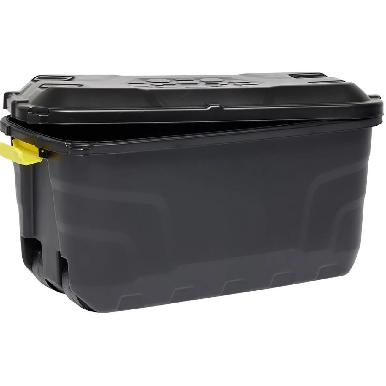 Gifi Rangement|Box de rangement brico noir 75L