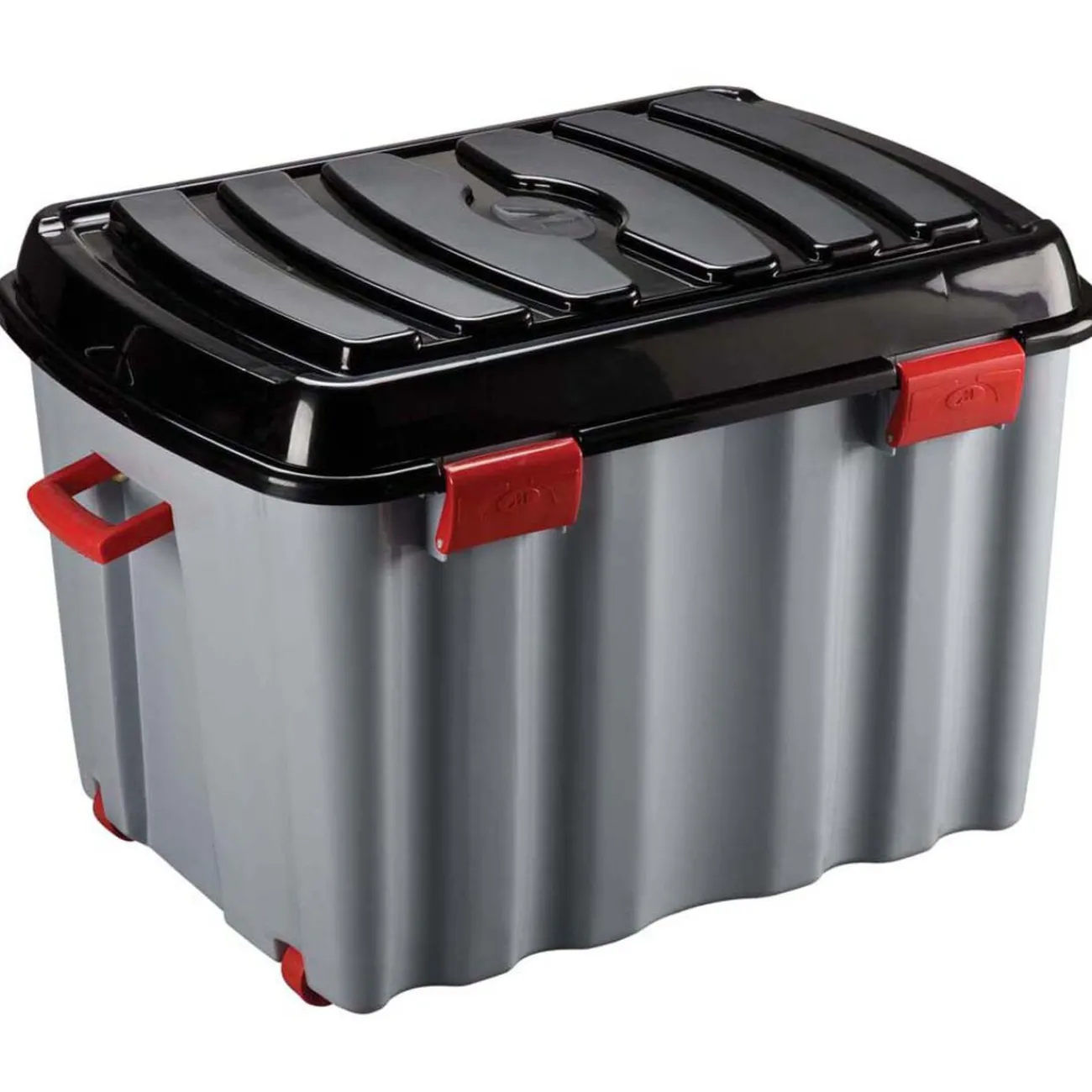 Gifi Rangement|Box de rangement brico sur roulettes fermeture clip 142 L