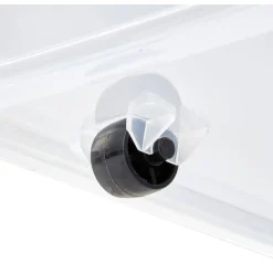 Gifi Rangement|Box de rangement en plastique 40L avec roulettes fermeture à clips x2