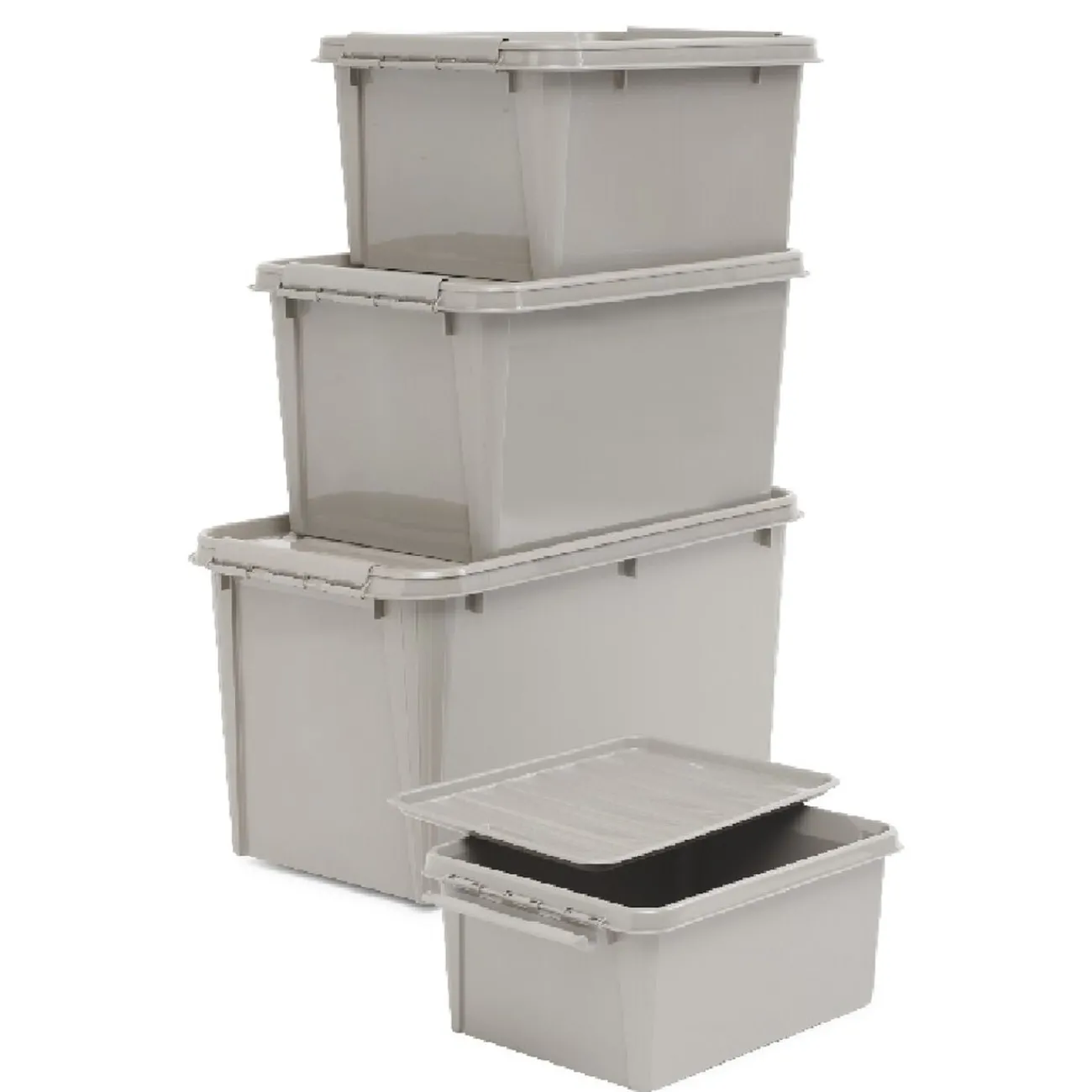 Gifi Rangement|Box de rangement grise 14 L