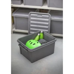 Gifi Rangement|Box de rangement grise 31 L