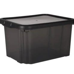 Gifi Rangement|Box de rangement plastique 8 L noir