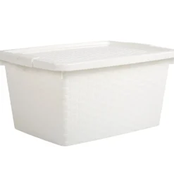Gifi Rangement|Box de rangement plastique 10 L blanc
