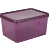 Gifi Rangement|Box de rangement plastique 8 L prune