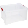 Gifi Rangement|Box de rangement plastique transparent avec couvercle