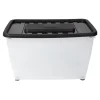 Gifi Rangement|Box de rangement transparent 46 L x 3