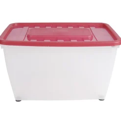Gifi Rangement|Box de rangement transparent 46 L x 3