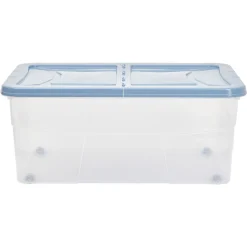 Gifi Rangement|Box dessous de lit bleu 45L