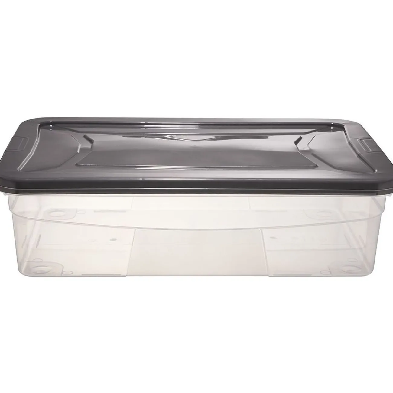 Gifi Rangement|Box dessous de lit transparent et gris 30L