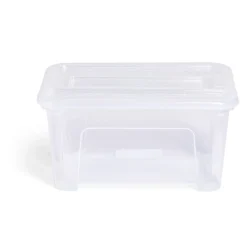 Gifi Rangement|Box rangement 4,5L plastique transparent 28xH18,5x14cm