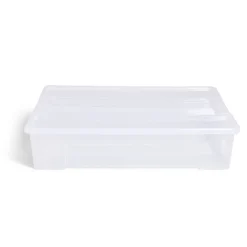 Gifi Rangement|Box rangement 60L plastique transparent 78,5xH17x58,8cm