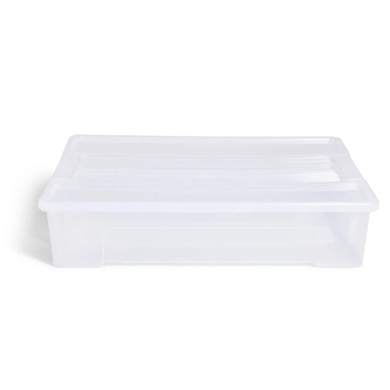 Gifi Rangement|Box rangement 60L plastique transparent 78,5xH17x58,8cm