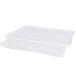 Gifi Rangement|Box rangement 60L plastique transparent 78,5xH17x58,8cm