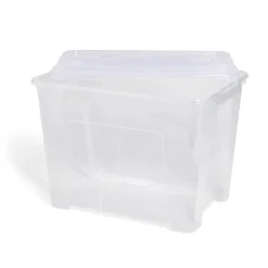 Gifi Rangement|Box rangement 21L plastique transparent 38xH27,2x28cm