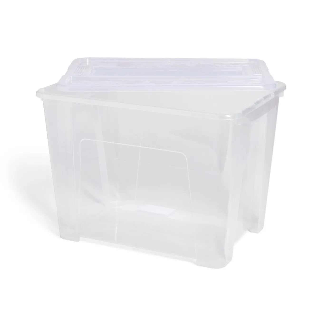 Gifi Rangement|Box rangement 21L plastique transparent 38xH27,2x28cm