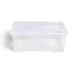 Gifi Rangement|Box rangement 10L plastique transparent 38xH14x28cm