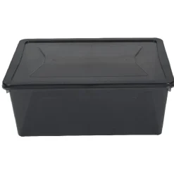 Gifi Entretien Du Linge|Box rangement textile grise 10 L