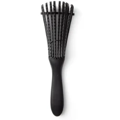 Gifi Beauté^Brosse à cheveux démêlante plate à picots PVC noir