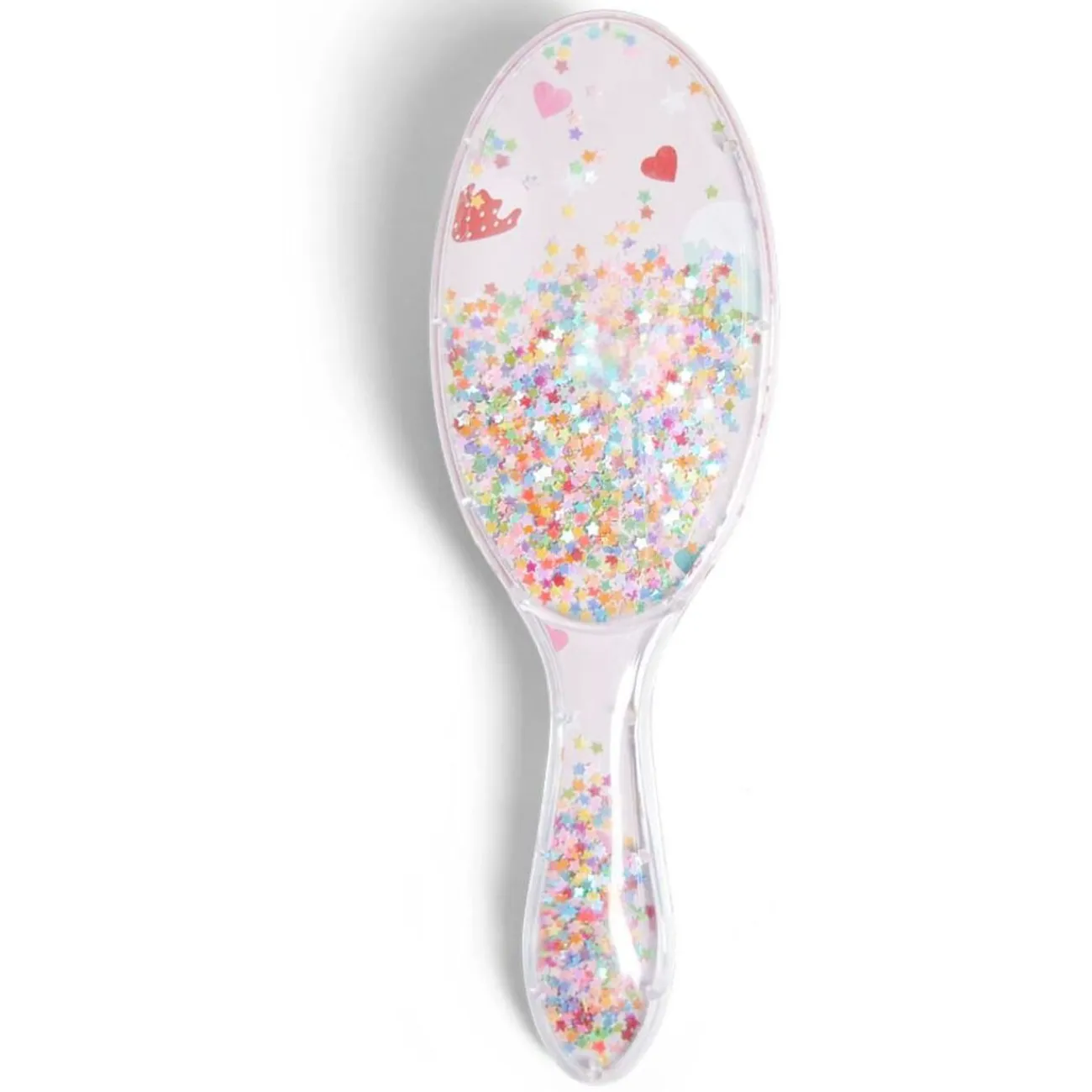 Gifi Beauté^Brosse à cheveux enfant avec manche étoiles multicolores L21cm