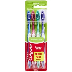 Gifi Bien-Être^Brosse à dents Colgate premier clean poils medium x4