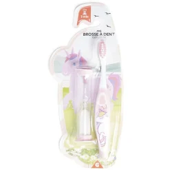 Gifi Bien-Être^Brosse à dents pour enfant avec sablier 2min - 2 modèles