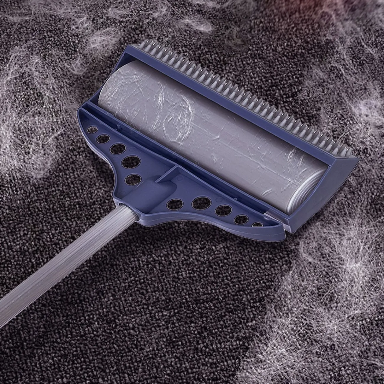 Gifi Entretien Du Linge|Brosse adhésive avec manche télescopique