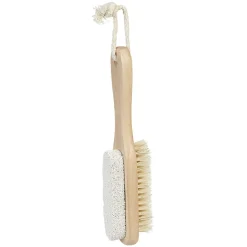 Gifi Beauté^Brosse en bois et pierre ponce 2 en 1