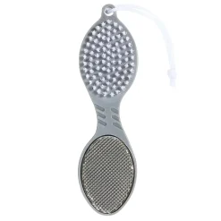 Gifi Beauté^Brosse pédicure 4en1 brosse/pierre ponce/lime douche/lime métallique