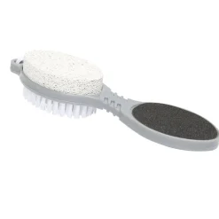 Gifi Beauté^Brosse pédicure 4en1 brosse/pierre ponce/lime douche/lime métallique