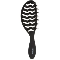 Gifi Beauté^Brosse tunnel multi-usages nylon/sanglier picots perlés noir