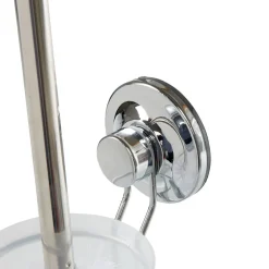 Gifi Equipement Wc^Brosse WC à ventouse gris blanc