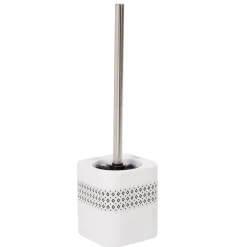 Gifi Nettoyage Et Entretien|Brosse WC design graphique blanc et noir