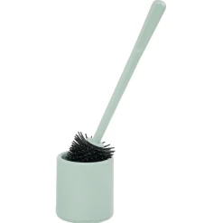 Gifi Equipement Wc^Brosse WC silicone ronde avec support plastique vert