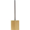 Gifi Equipement Wc^Brosse WC socle carré bambou 10x10xH36cm