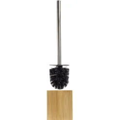 Gifi Equipement Wc^Brosse WC socle carré bambou 10x10xH36cm