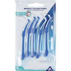 Gifi Bien-Être^Brossette dentaire x5 polyester bicolore